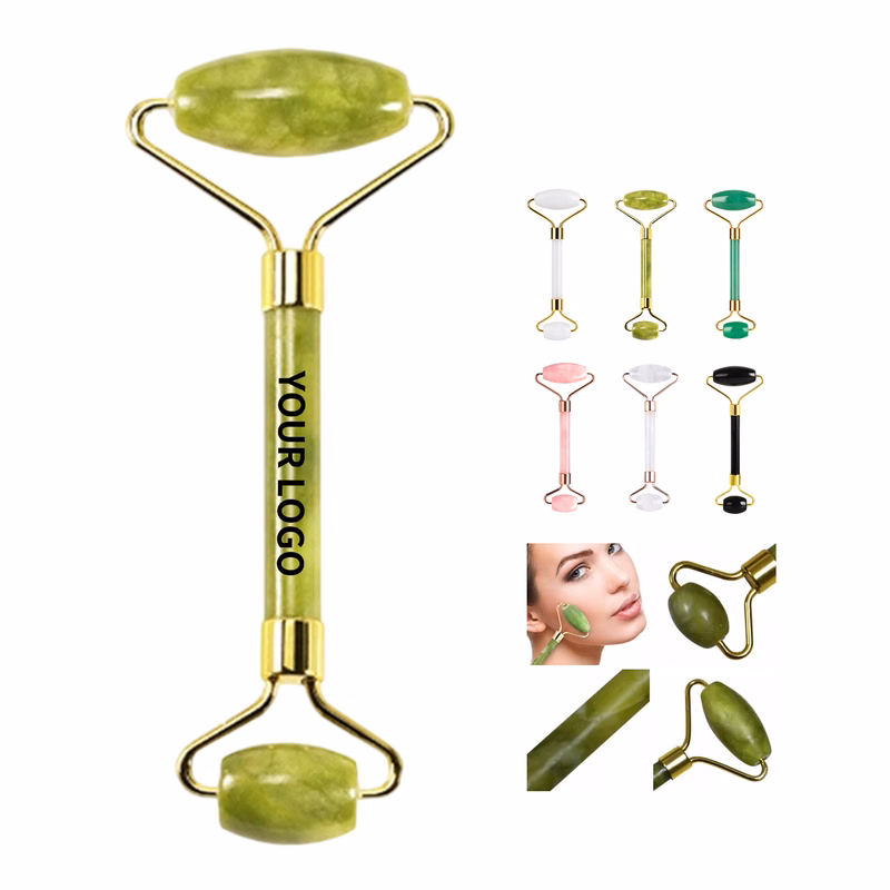 Dual Head Jade Face Roller 5.7" x 2.16"