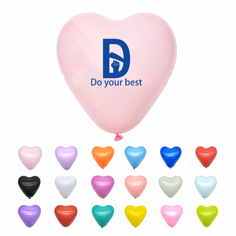 Heart-Shaped Latex Balloon MOQ 100