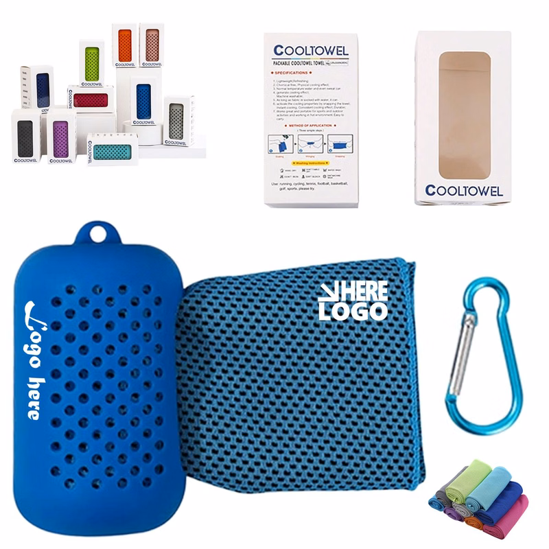 Deluxe Packaged Polyester Cooling Yoga Towel