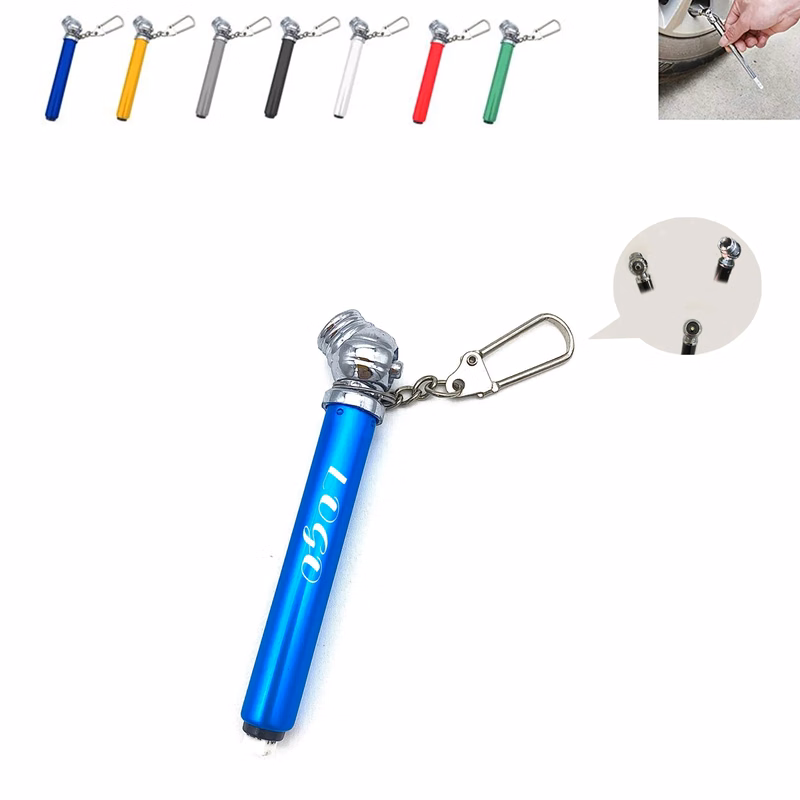 Portable Mini Tire Gauge W/ Key Chain