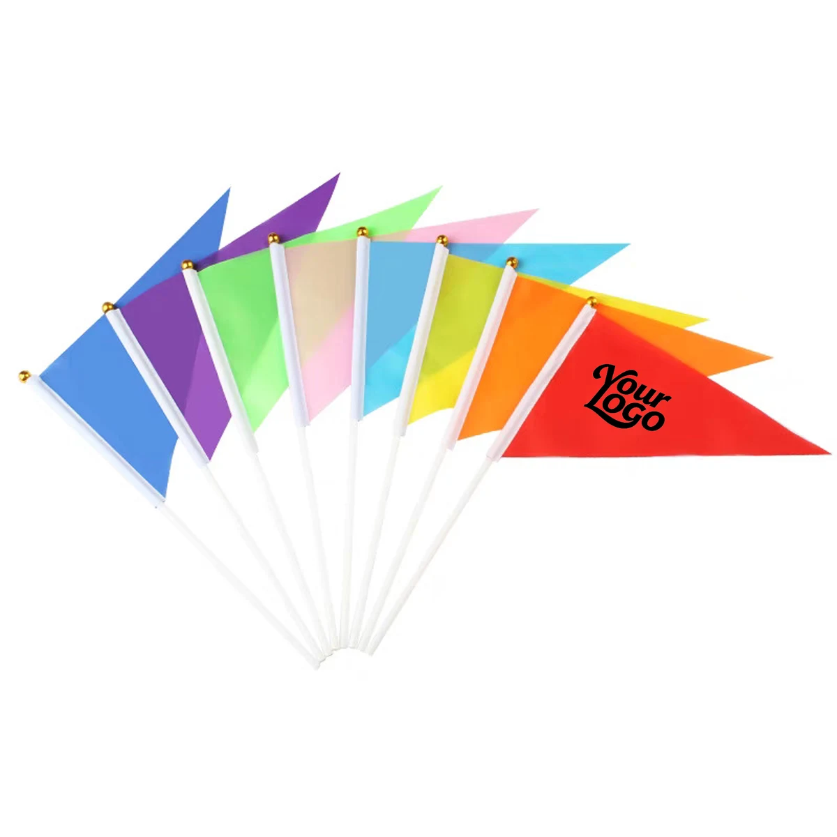 Colorful Pennant Flags Small Triangle Hand Waved 1