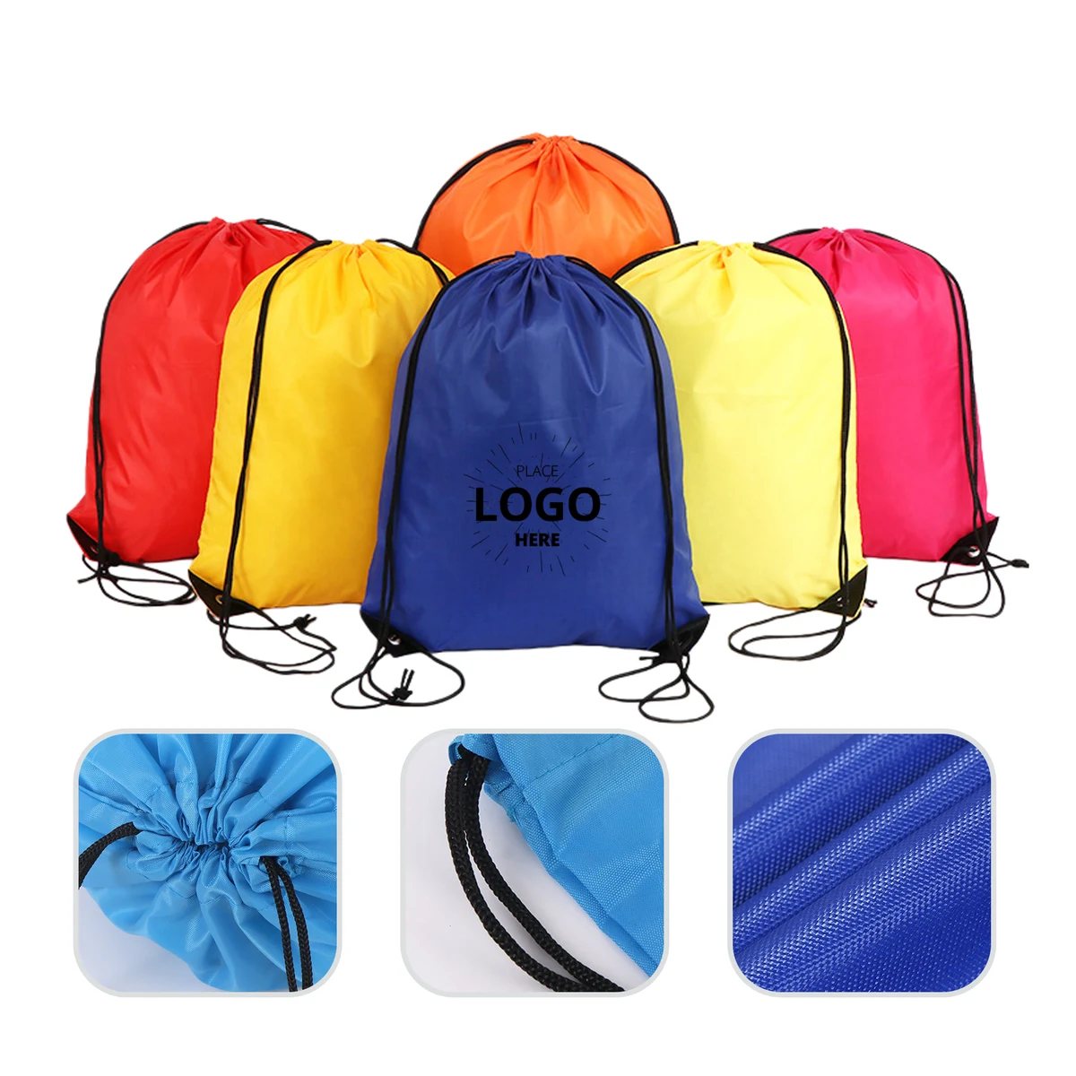 Wide Mouth Drawstring Backpack 1