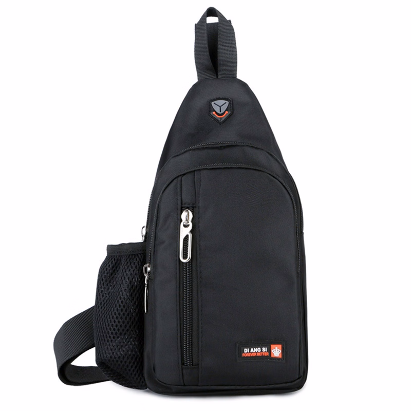 Sling Backpack Crossbody Bag With Earphone Hole