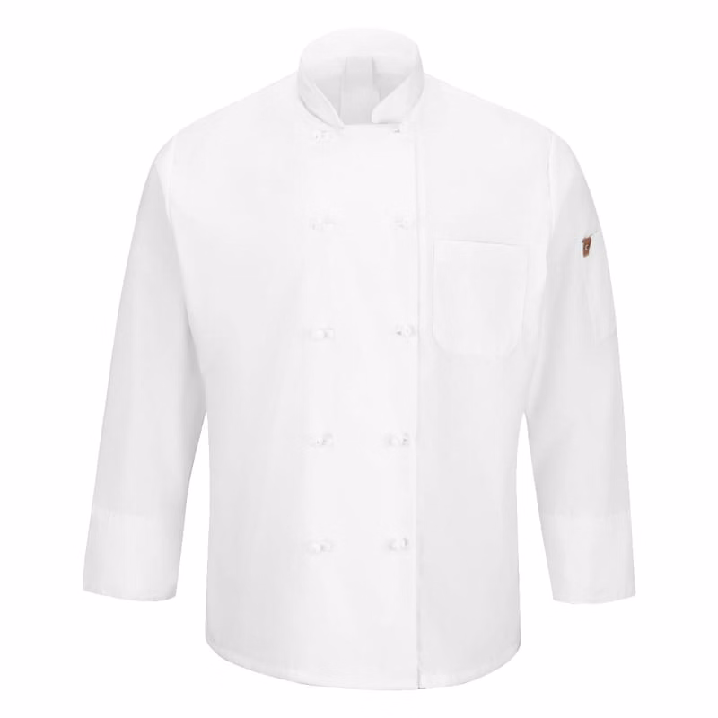 Chef Designs Mimix™ Ten Knot Button Chef Coat With OilBlok - 044X