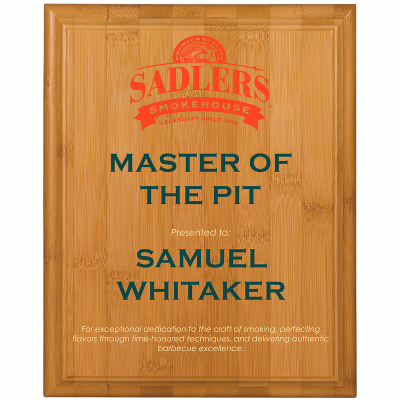 10" x 13" Bamboo Plaque