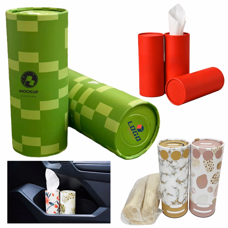 Travel Car Tissue Tube Container