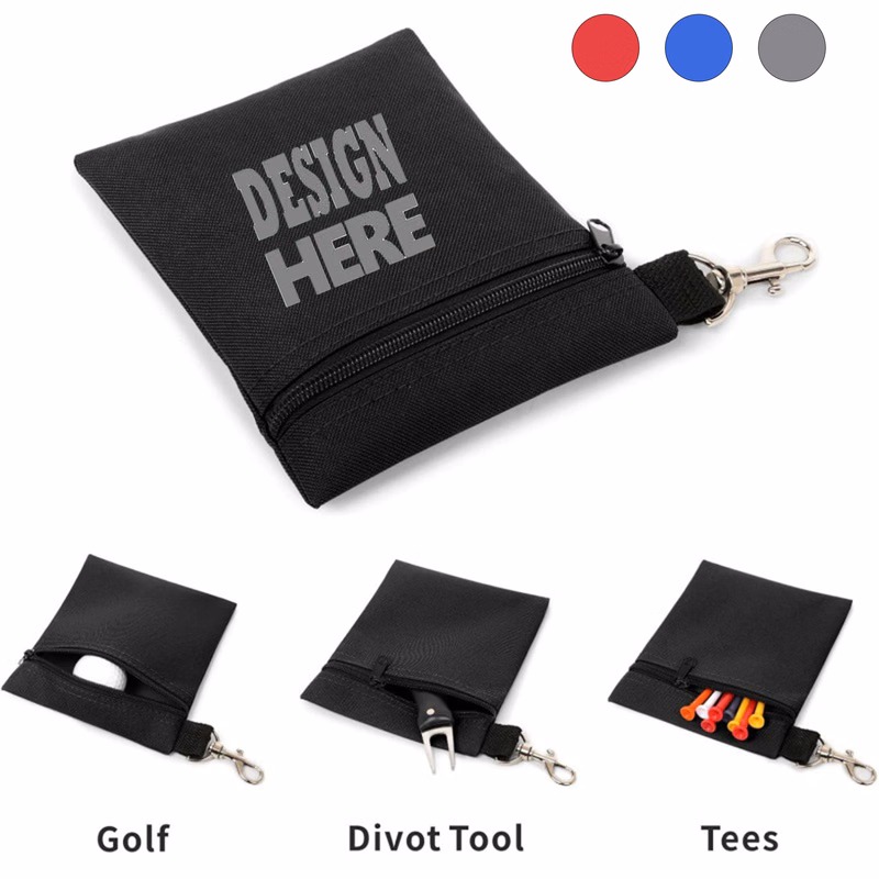 Portable Golf Tee And Ball Waist Pouch