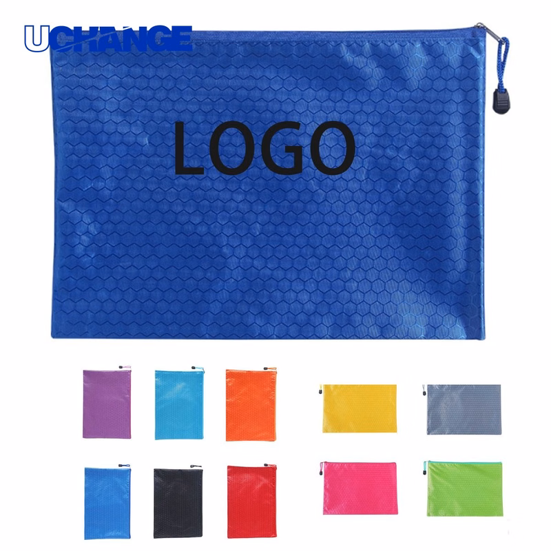 A4 Oxford Durable Zipper File Bag