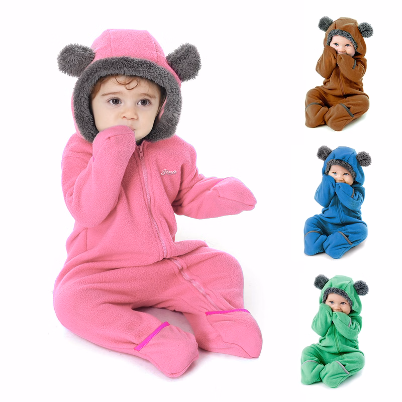 Fleece Baby Bunting Bodysuit