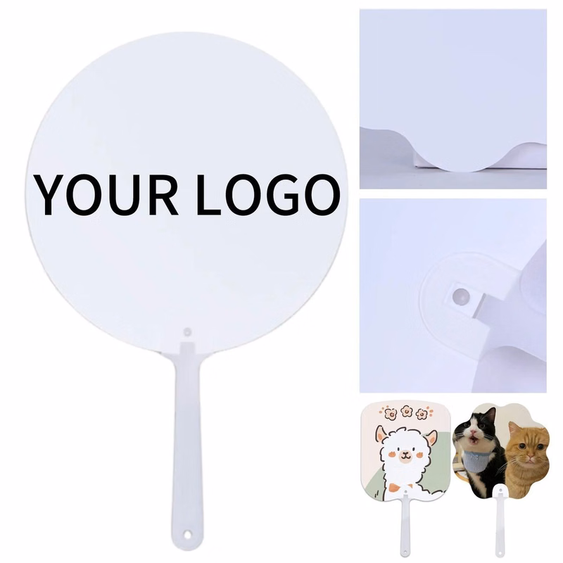 Lightweight 6.5 Inch Plastic Fan for Gifts and Events