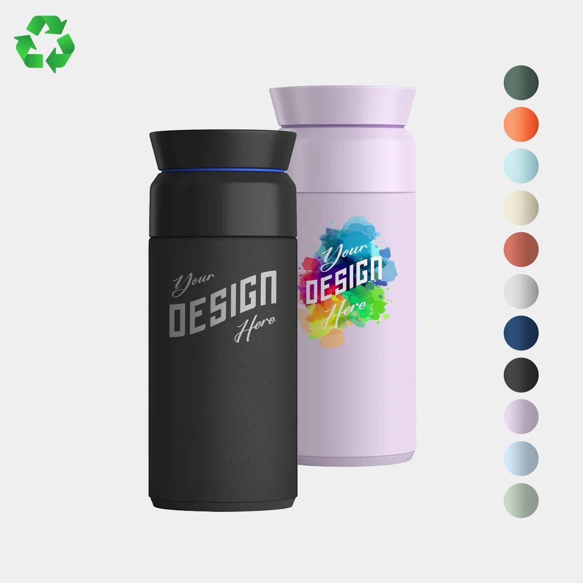 12 oz Ocean Bottle® Recycled Stainless Steel Vacuum Insulated Brew Flask 1