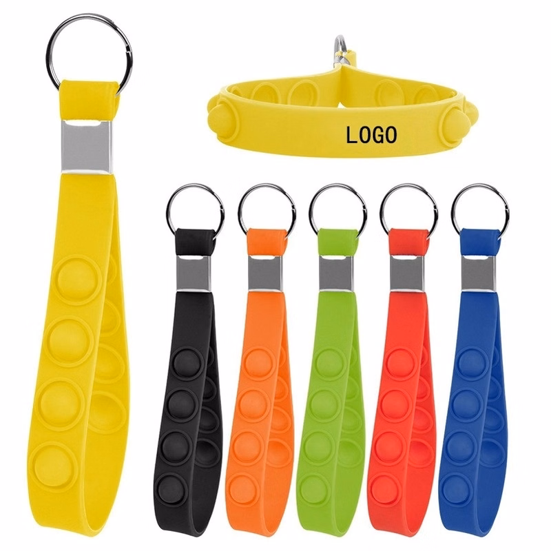 Push Pop Sensory Bracelet Keychain