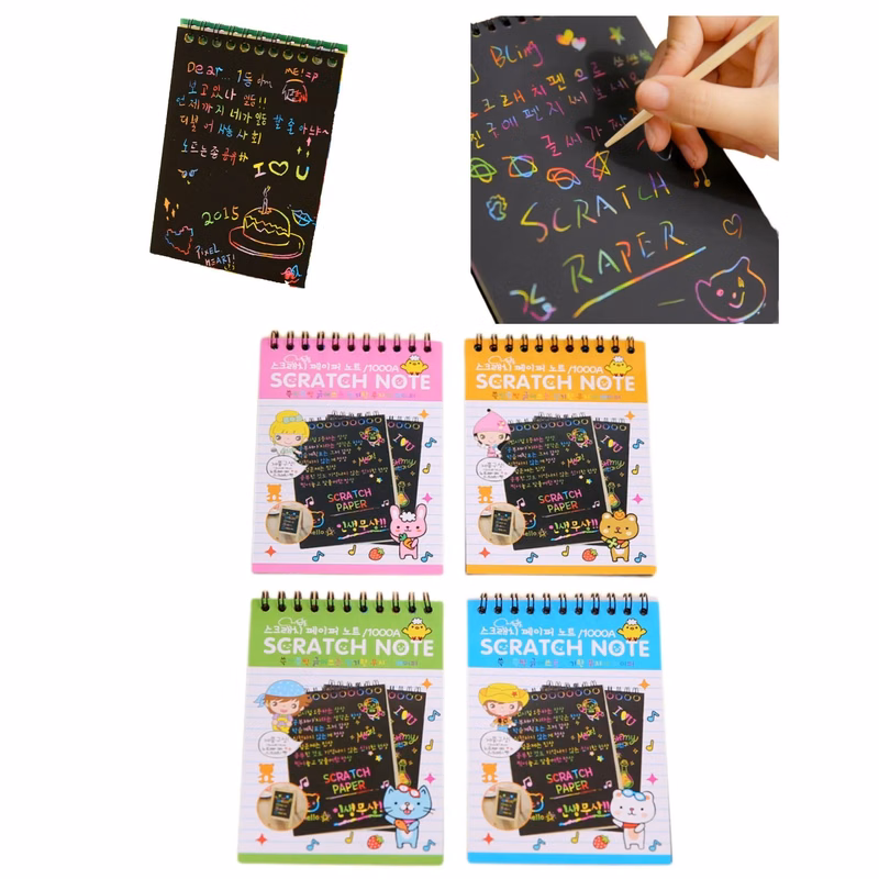 Scratch Notebook MOQ 100PCS