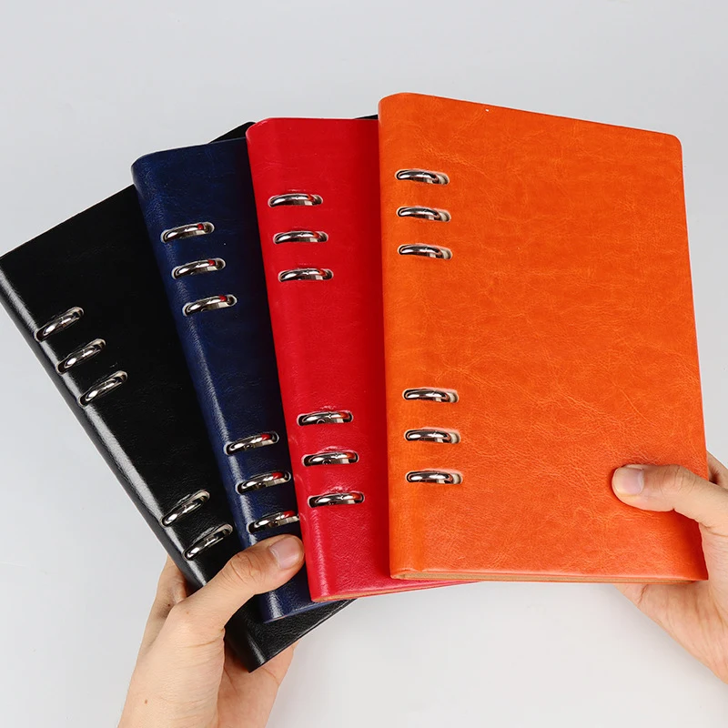 PU Leather Loose-leaf Spiral Notebook 1