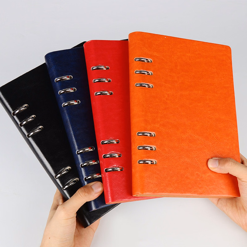 PU Leather Loose-leaf Spiral Notebook