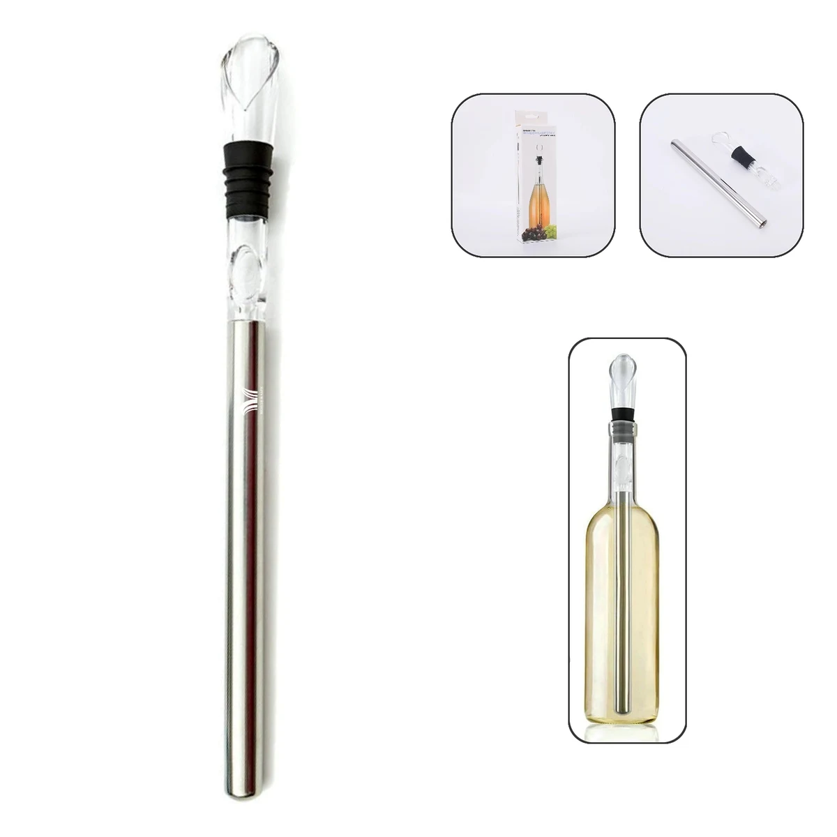 Red Wine Ice Stick Pourer 1