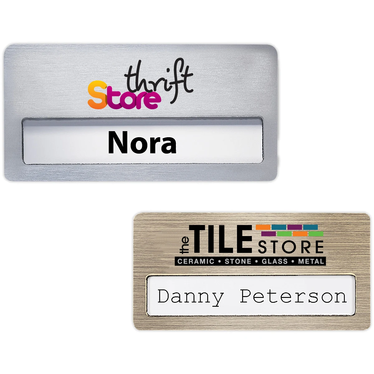 Atlanta Reusable Vogue Name Badge (Standard Size 3" x 1-1/2") 1