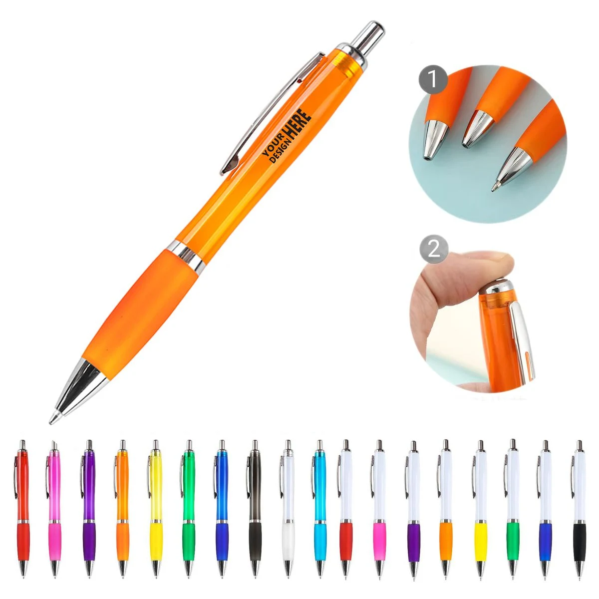 Custom Promotional Ergonomic Ballpoint Pen 1