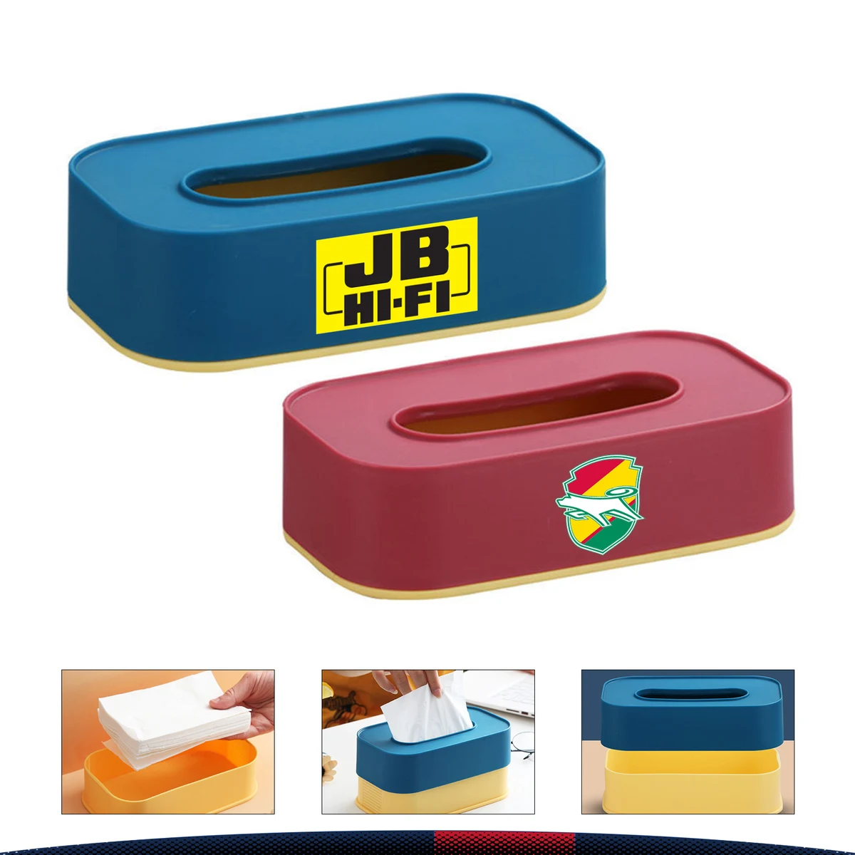 Adjustable Double-Layer Tissue Box 1