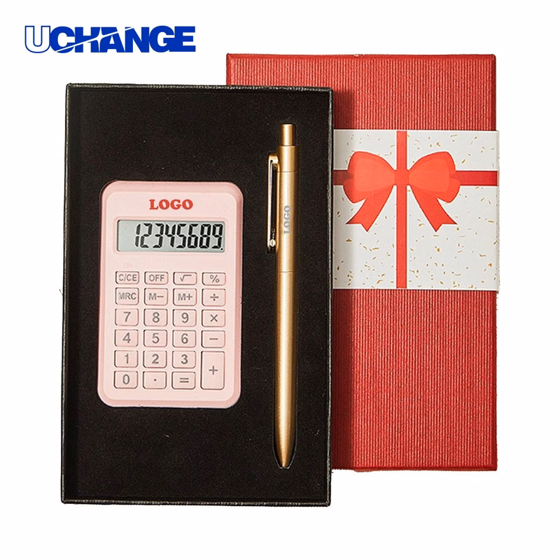 Aluminum Pen Calculator Set