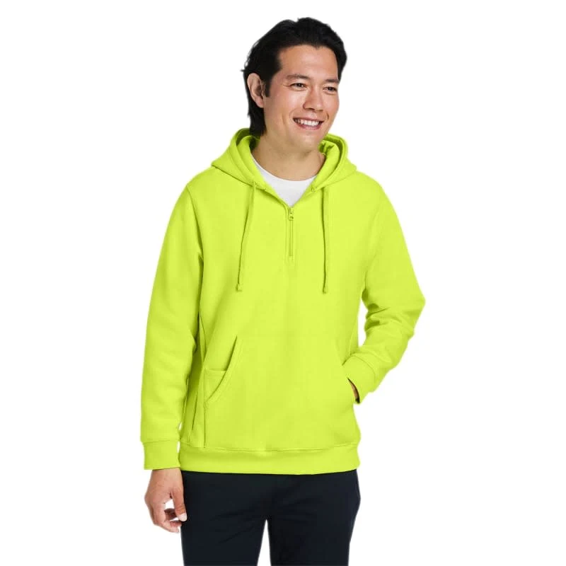 Team 365 Unisex Zone HydroSport™ Heavyweight Quarter-Zip Hooded Sweatshirt 1