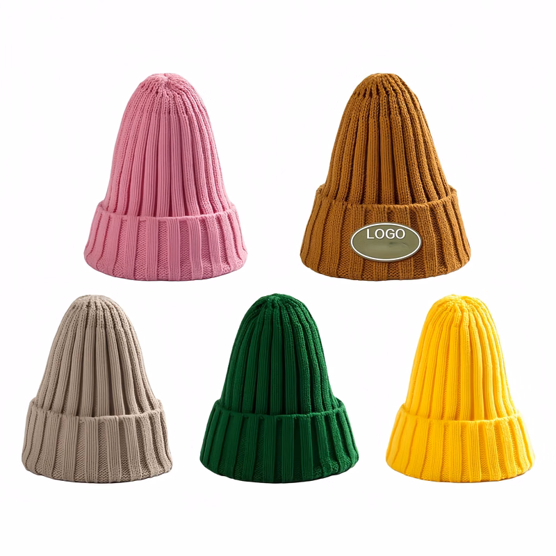 Soft Stretch Knit Beanie Hat For Cold Weather