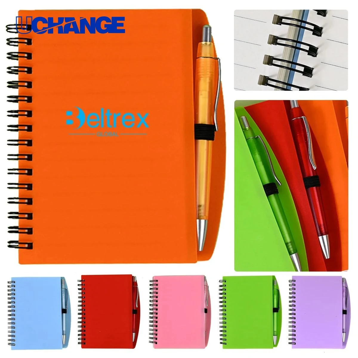 A5 Spiral Bound Notebook with Pen Loop 1
