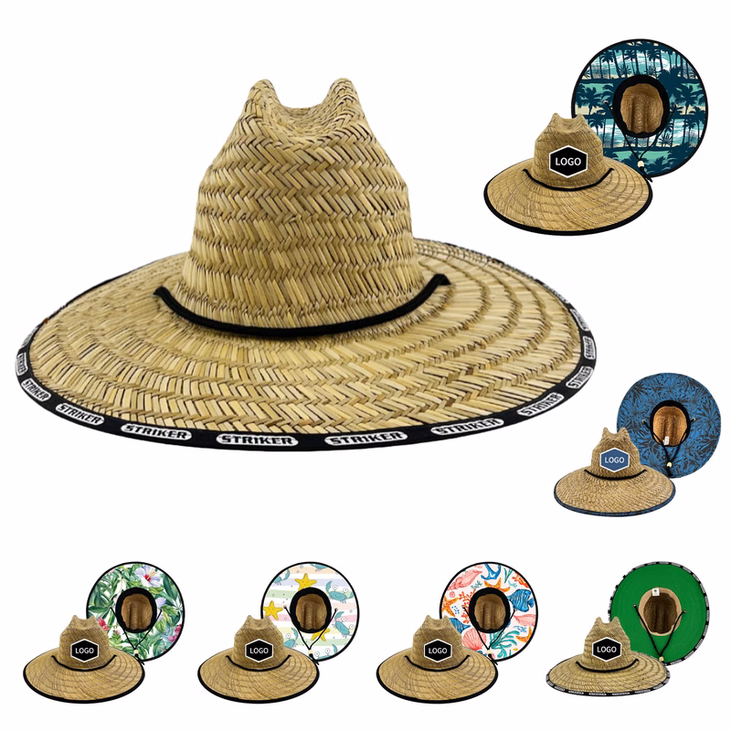 Straw Beach Sun Hat for Men Women