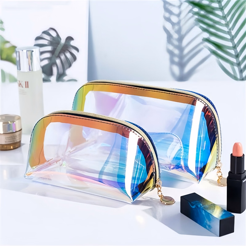 Holographic Makeup Bag Iridescent Cosmetic Pouch