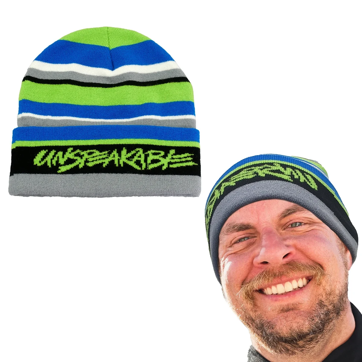 Full Color Knit Beanie 1