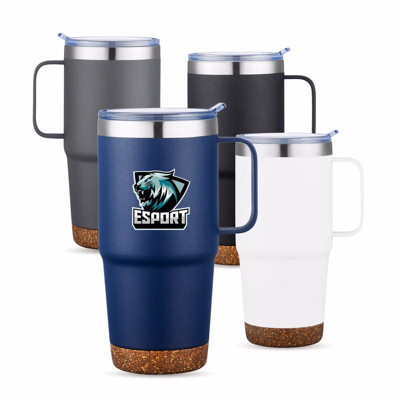 24 OZ. S/S Travel Mug with Cork Bottom