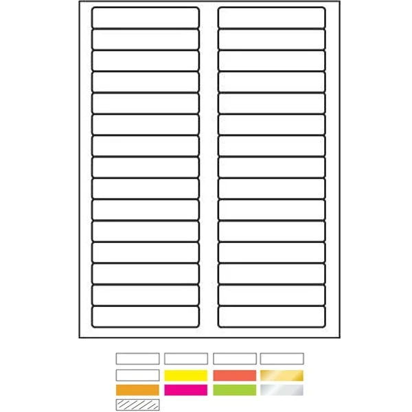 Laser Labels Printed (3-7/16"x2/3") 1