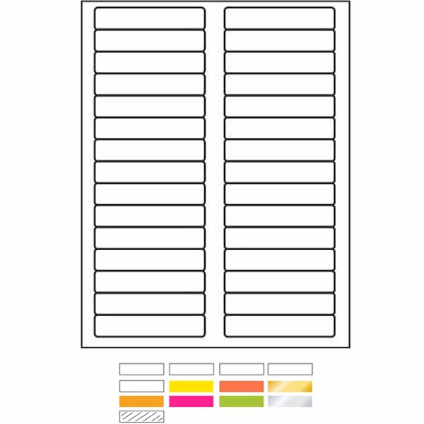 Laser Labels Printed (3-7/16"x2/3")