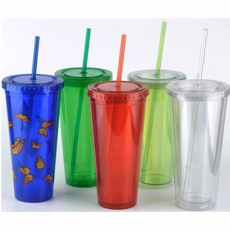 24 Oz Double-wall Plastic Tumbler