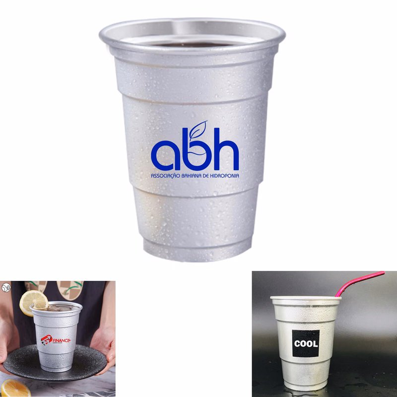 16 oz Stadium Aluminum Cup MOQ 100 pcs