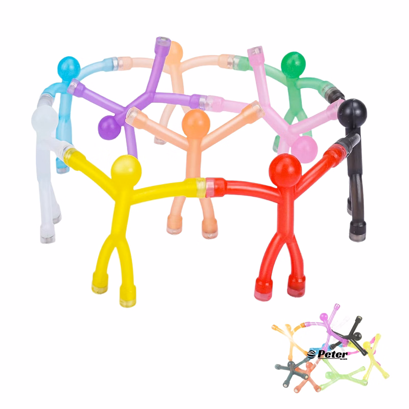 10PCS Colorful Soft Plastic Climbing Fridge Magnet Figures