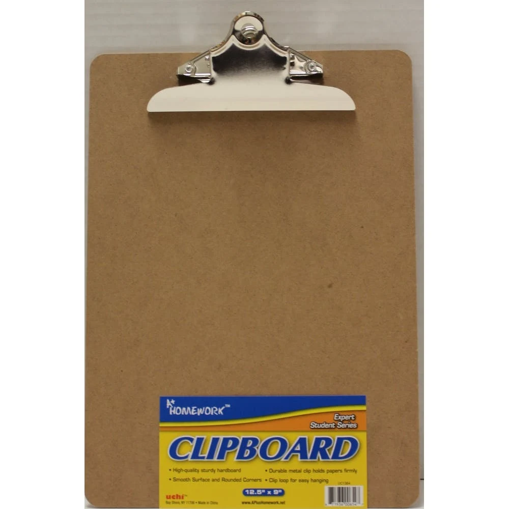 Clipboards - Hardboard Sturdy Clip 1