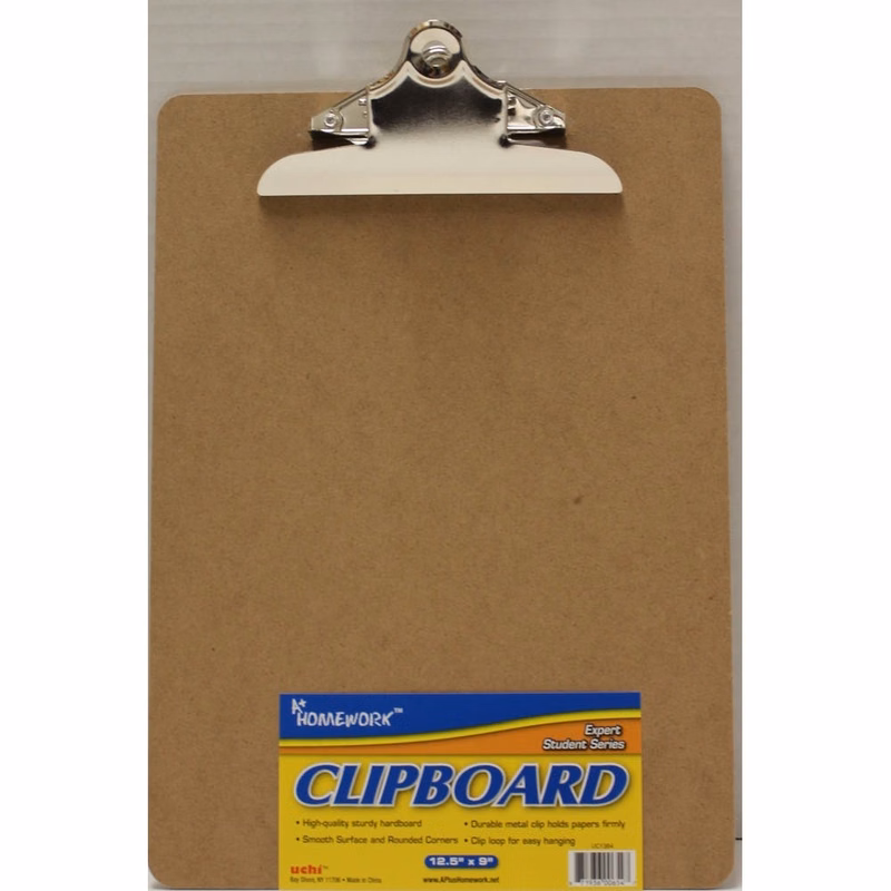 Clipboards - Hardboard Sturdy Clip