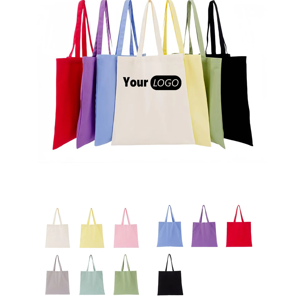 Lightweight Canvas Tote Bag, custom tote bag with logo imprint 1