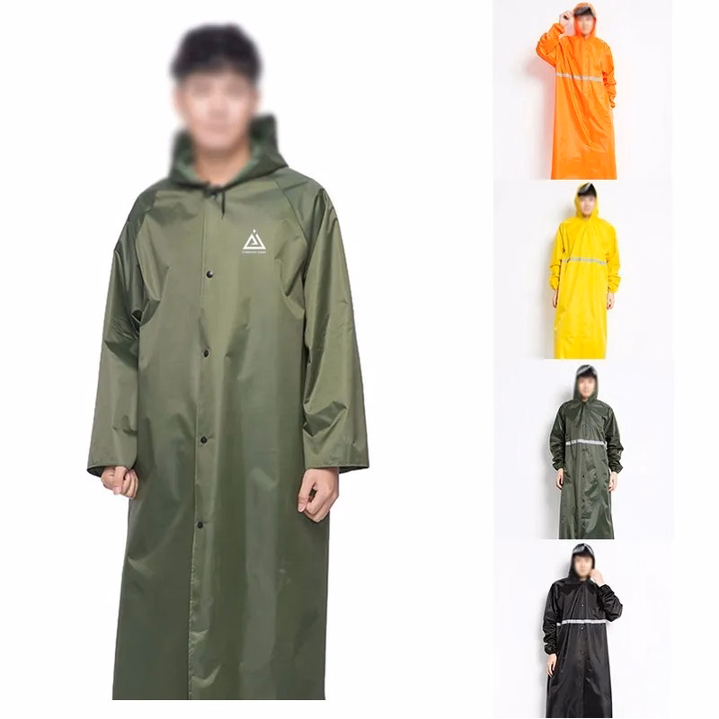 Lightweight Outdoor Travel Thickened Long Raincoat