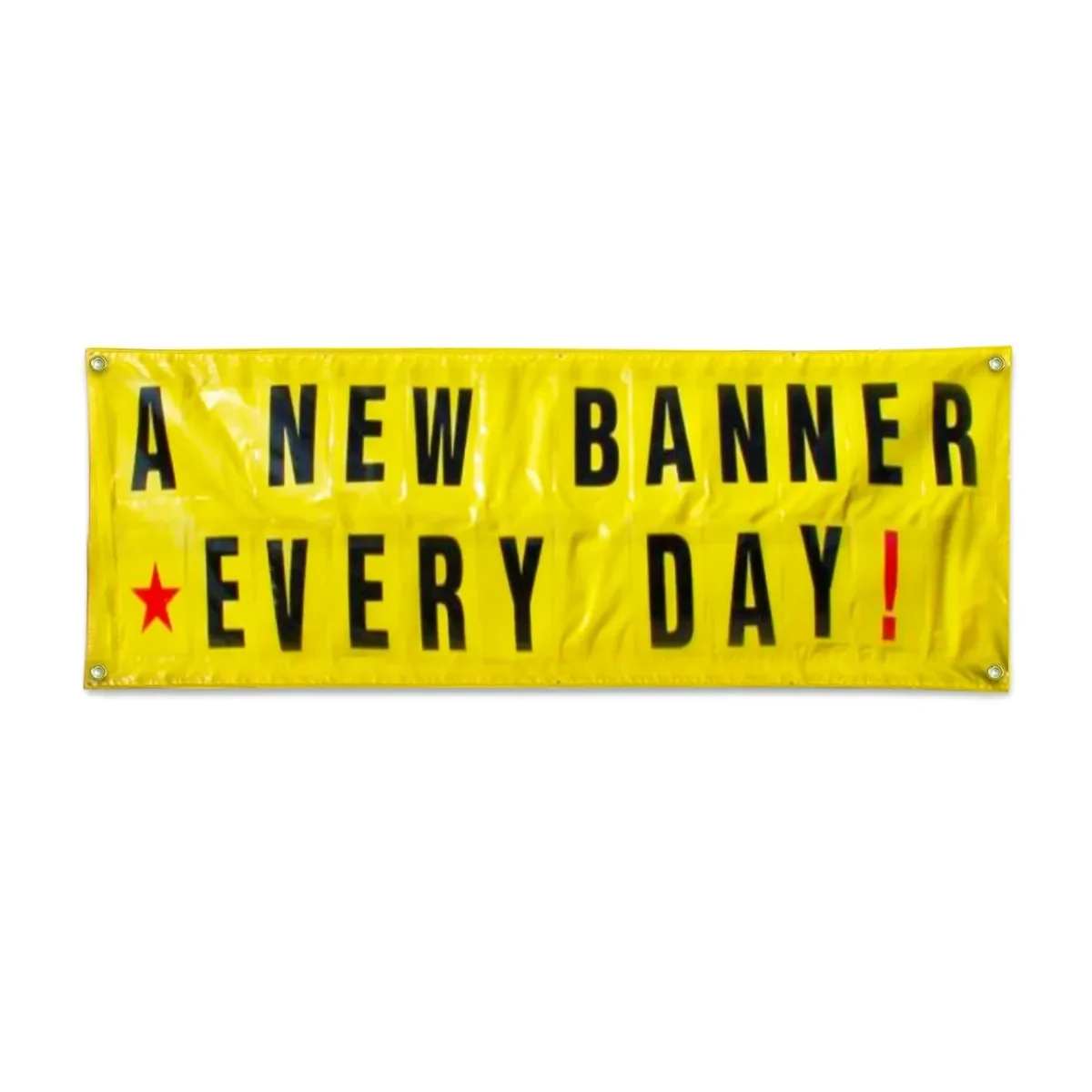 Yellow Vinyl Changeable Letter Banner - 3' x 8' 1