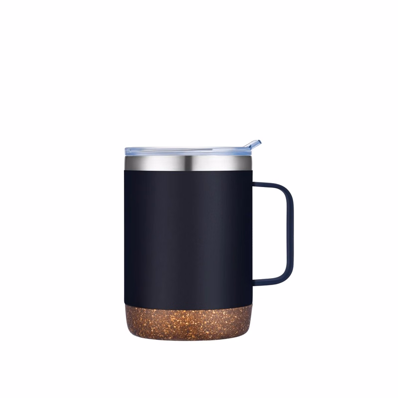 Endura 12 oz Black Stainless Steel Bottle