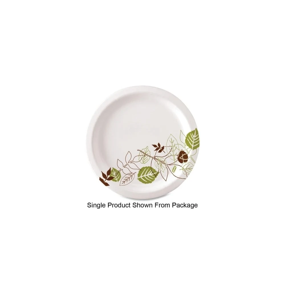 Dixie Dinner Plates - Heavyweight Nature Theme White 1