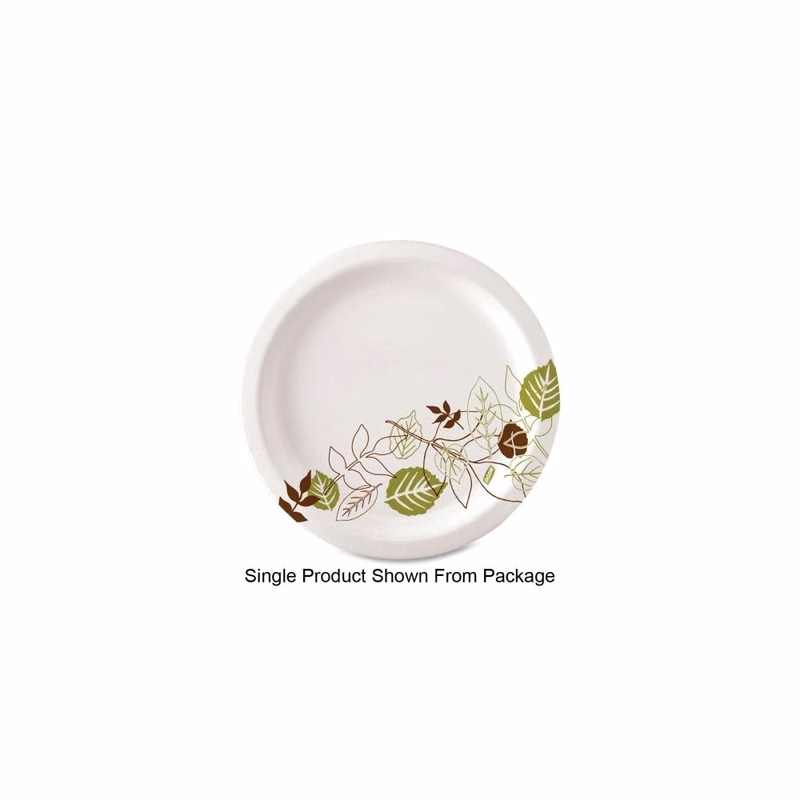 Dixie Dinner Plates - Heavyweight Nature Theme White