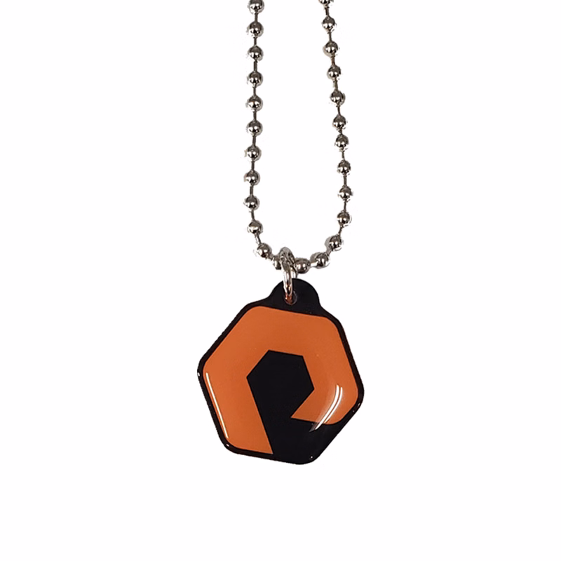 Ball Chain Necklace with Custom Pendant / Charm - Up to 1 Sq.In.