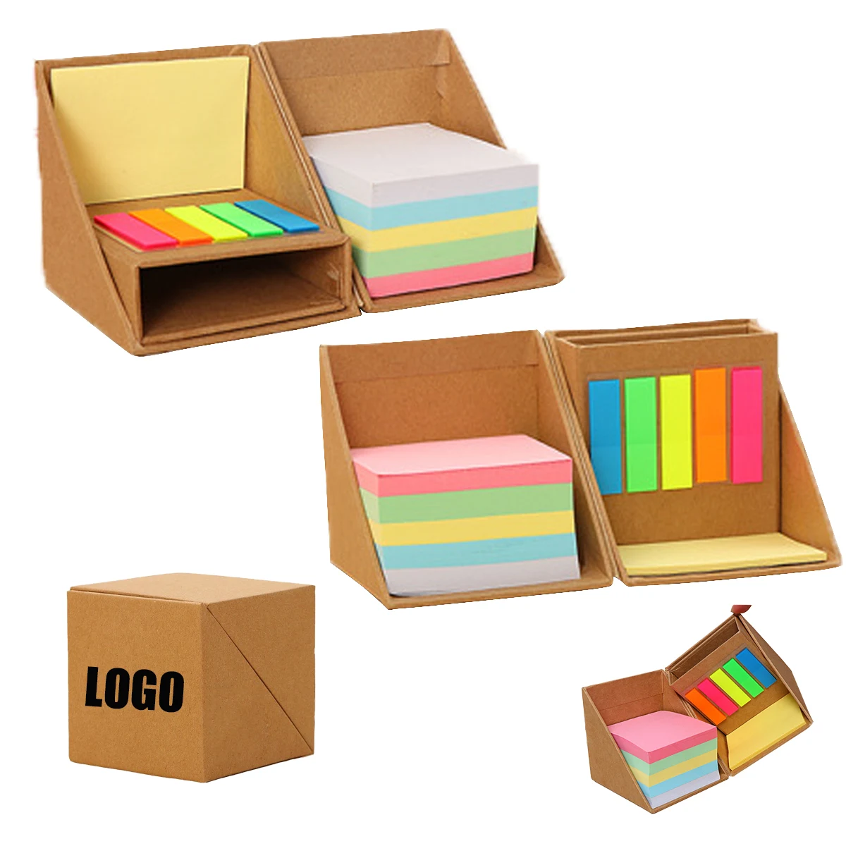 Multi-Function Memo Cube Box With Pen Holder 1