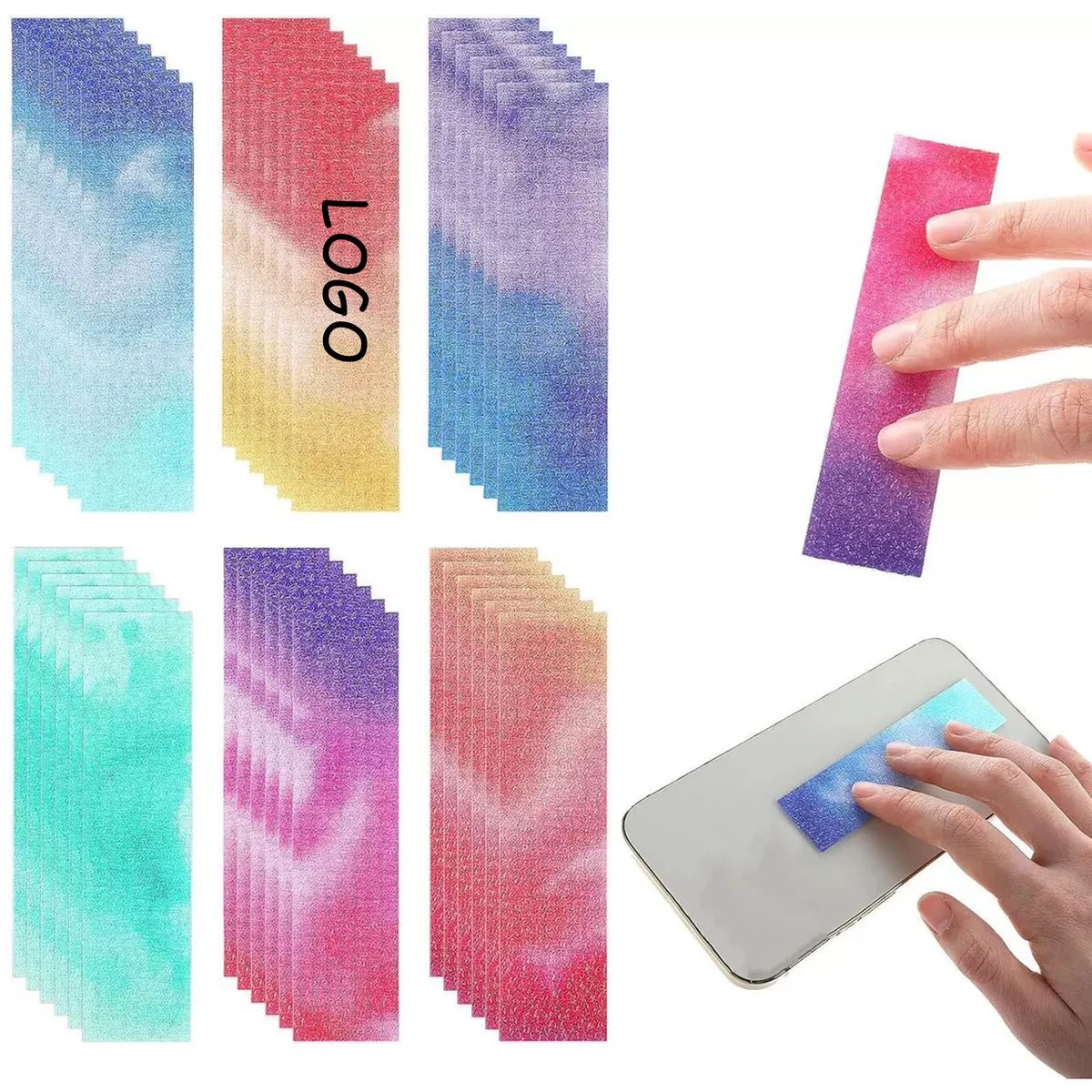 Adhesive Sensory Glitter Strips 1