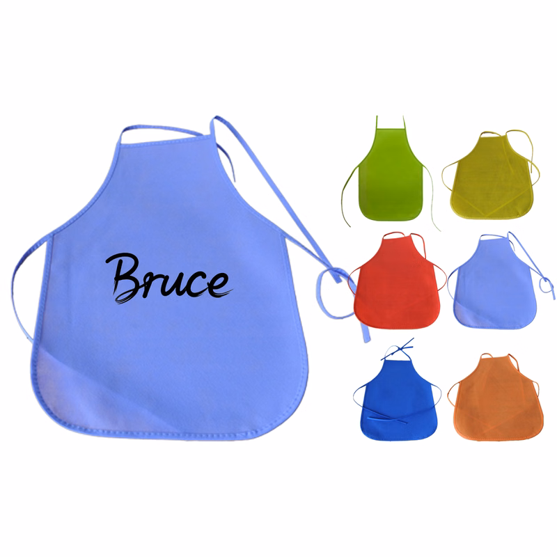 Kids Disposable Non Woven Painting Apron