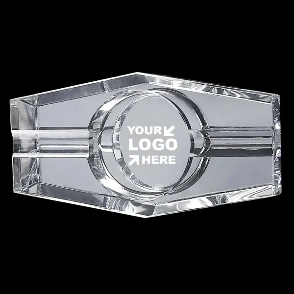 Hexagon Crystal Cigar Ashtray 1