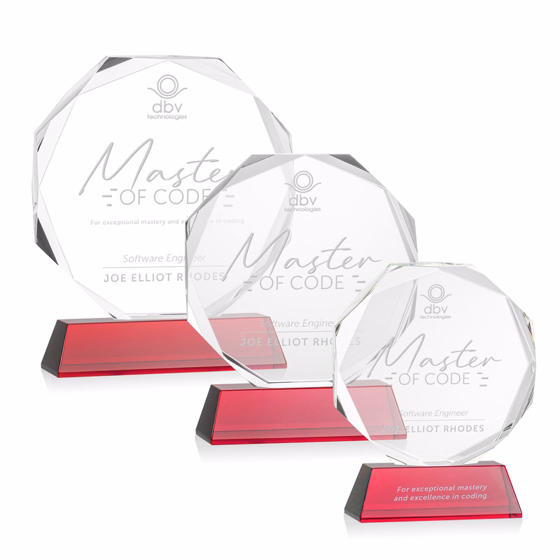 Acadian Award on Newhaven Base - Red